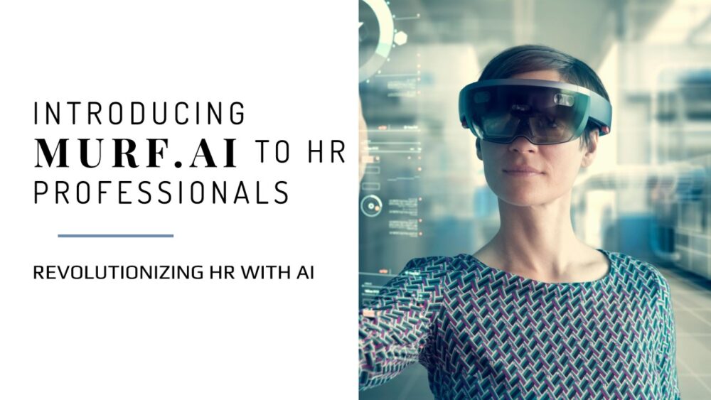 Murf AI tool with AI Headset of HR Woman